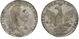 Fernando III 1759-1816
12 Tari, Palermo, 1799, AG 
Ref : MIR 603/5, Sp. 33/34, Dav. 1424
Conservation : NGC MS 61