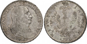 Ferdinando III 1759-1816 
6 Tari, Palermo, 1798, AG Ref : MIR 608/3 , Sp 45/46 Conservation : Superbe