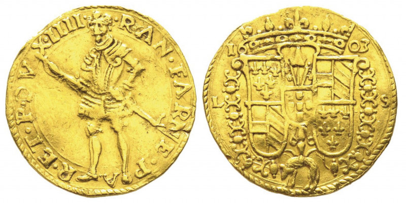 Parma
Ranuccio I Farnese 1592-1622 
Ongaro, 1603, AU 3.45 g. 
Ref : MIR 981/2 (R...
