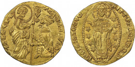 Francesco Dandolo 1329-1339
Zecchino, AU 3.52 g.
Ref : Paolucci 1 (R1), Fr.1221
Conservation : PCGS MS 65. Conservation exceptionnelle. Rare