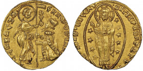 Francesco Foscari 1423-1457
Zecchino, ND, AU 3.55 g.
Ref : Paolucci 1, Fr. 1232
Conservation : NGC MS 65+. Top Pop: le plus beau gradé.