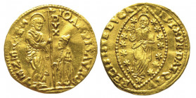 Giovanni Pesaro 1658-1659
Zecchino (R2), AU 3.47 g.
Ref : Paolucci 1, Fr. 1329
Conservation : presque FDC. Rare
