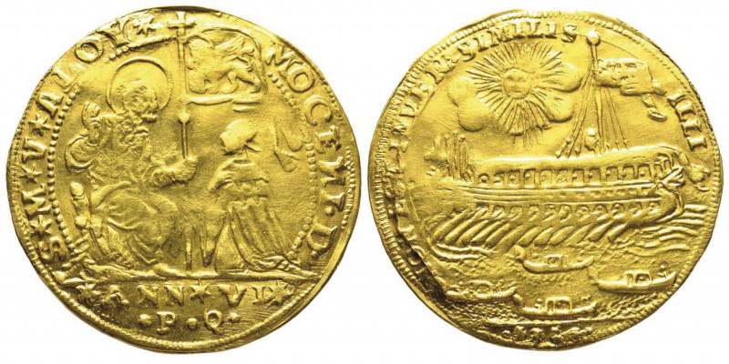 Alvise III Mocenigo 1722-1732
Osella da 4 Zecchini Anno VI (1727), AU 14 g. 
Ref...