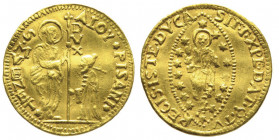 Alvise Pisani 1735-1741
Zecchino, falso d'epoca, ND, AU 3.52 g.
Ref : Fr. 1391
Conservation : Superbe