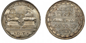 Paolo Renier 1779-1789
Osella, 1782, AG 
Ref : Mont. 3251 (R), Paolucci 265 Conservation : NGC MS 62+.
Superbe exemplaire