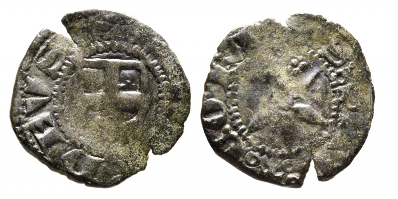 Amedeo V 1285-1323
Denaro Piccolo Nero, I Tipo, S. Sinforiano, Mi 0.7 g.
Ref : C...