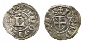 Ludovico II di Barone di Vaud 1302-1350
Viennese o Mezzo Patacco, II Tipo, Nyon o Pierre-Chatel, Mi 0.63 g. Avers : VDOVI CVS Grande L gotica
Revers :...