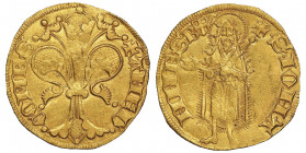 Amedeo VI 1343-1383
Fiorino d'oro, II Tipo, Pont d'Ain, St. Genix o Pinerolo, AU 3.50 g.
Avers : AMED C OM SAB Grande gigliato al tipo fiorentino
Reve...