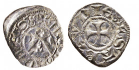 Amedeo VI 1343-1383
Obolo Viennese cum crucis, II Tipo, Chambéry, Mi 0.72 g.
Ref : Cud. 139a (R8), MIR -, Sim. -, Biaggi -
Conservation : TTB/SUP. Rar...