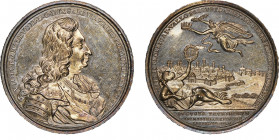 Medaglia in argento, Torino, 1706, Assedio dall'esercito francese, AG 43 mm, opus Georg Hautsch 
Avers : VICTOR AMADEVS II D G DVX SABAV PRINC PIEMont...
