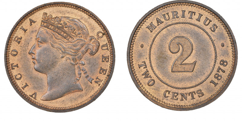 île Maurice / Mauritius 
Commonwealth 
Victoria, 1837-1901
2 cents, 1878, Cu
Ref...