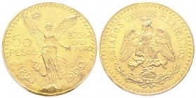 Mexico 50 Pesos, 1922, AU 41.66 g. 900‰
Ref : KM#481, Fr.172
Conservation : PCGS MS63
