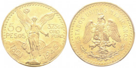 Mexico 50 Pesos, 1945, AU 41.66 g. 900‰
Ref : KM#481, Fr.172
Conservation : PCGS MS65