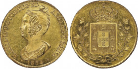 Portugal
Maria II 1834-1853
7500 Reis (Peça), Lisboa, 1834, AU 14,28 g.
Ref : Fr.141, KM#405, Gomes 10.01
Conservation : NGC MS 64. Top Pop: le plus b...