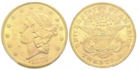 20 Dollars, 1875, Philadephia, AU 33.43 g.
Ref : Fr. 169
Conservation : PCGS MS 61