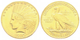 10 Dollars, Philadephia, 1910, AU 16.71g.
Ref : Fr. 166, KM#130
Conservation : PCGS MS 62