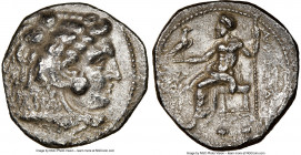 MACEDONIAN KINGDOM. Alexander III the Great (336-323 BC). AR tetradrachm (26mm, 10h). NGC VF. Posthumous issue of uncertain mint, ca. 323-317 BC. Head...