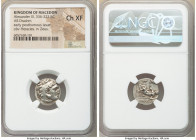 MACEDONIAN KINGDOM. Alexander III the Great (336-323 BC). AR drachm (17mm, 3h). NGC Choice XF. Posthumous issue of Lampsacus, ca. 310-301 BC. Head of ...