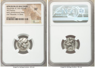 MACEDONIAN KINGDOM. Alexander III the Great (336-323 BC). AR drachm (19mm, 12h). NGC XF. Posthumous issue of Magnesia ad Maeandrum, ca. 319-305 BC. He...