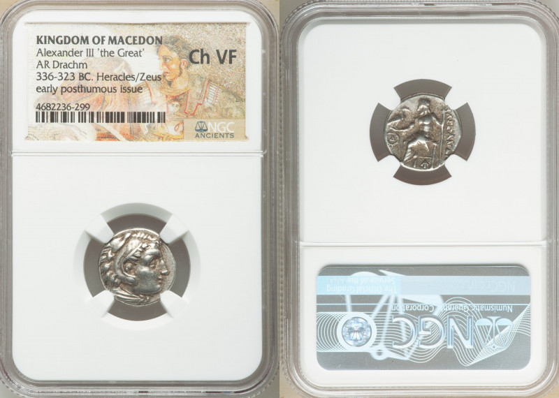 MACEDONIAN KINGDOM. Alexander III the Great (336-323 BC). AR drachm (17mm, 6h). ...