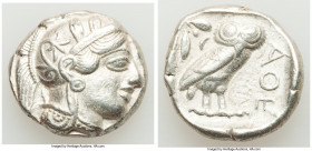 ATTICA. Athens. Ca. 440-404 BC. AR tetradrachm (24mm, 17.16 gm, 4h). Choice VF, light scratches. Mid-mass coinage issue. Head of Athena right, wearing...