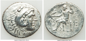 PAMPHYLIA. Aspendus. Ca. 212/11-184/3 BC. AR tetradrachm (34mm, 14.51 gm, 12h). Fine, porosity, graffiti. In the name and types of Alexander III the G...