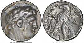 PHOENICIA. Tyre. Ca. 126/5 BC-AD 65/6. AR half shekel (21mm, 7.07 gm, 1h). NGC VF 4/5 - 4/5. Dated Civic Year 41 (86/5 BC). Laureate head of Melqart r...