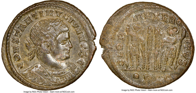 Constantine II, as Caesar (AD 337-340). AE3 or BI nummus (18mm, 12h). NGC Choice...