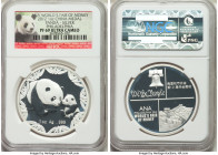People's Republic 2-Piece Lot of Certified silver Proof "Philadelphia ANA Worlds Fair of Money Coin Show 1 Ounce Commemorative Show Panda Medals 2012 ...
