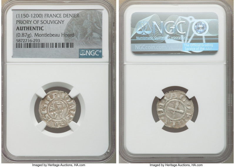 Priory of Souvigny 3-Piece Lot of Certified Deniers ND (1150-1200) Authentic NGC...