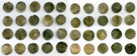 20-Piece Lot of Uncertified Assorted Deniers ND (12th-13th Century) VF, Includes (12) La Marche, (3) Deols and (5) St. Martial. Average size 19.0mm. A...