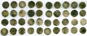 20-Piece Lot of Uncertified Assorted Deniers ND (12th-13th Century) VF, Includes (18) Le Marche and (2) Deols. Average size 18.5mm. Average weight 0.8...