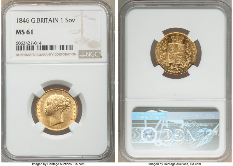 Victoria gold Sovereign 1846 MS61 NGC, KM736.1, S-3852. AGW 0.2355 oz. 

HID09...