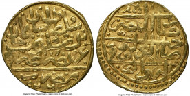 Ottoman Empire. Suleyman I (AH 926-974 / AD 1520-1566) gold Sultani AH 926 (AD 1520/1521) AU53 NGC, Misr mint (in Egypt). A-1317. 3.46gm. 

HID09801...