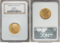 Papal States. Pius IX gold 5 Scudi Anno IX (1854)-R AU55 NGC, Rome mint, KM1116. 

HID09801242017

© 2020 Heritage Auctions | All Rights Reserved