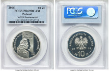People's Republic 4-Piece Lot of Certified Proof Multiple Zlotych Issues PR69 Deep Cameo PCGS, 1) "Poniatowski" 10 Zlotych 2005-MW. KM-Y553 2) "Pilsud...