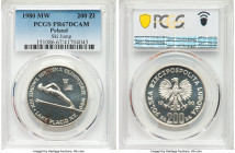 People's Republic 4-Piece Lot of Certified Proof 200 Zlotych 1980-MW PR67 Deep Cameo PCGS, Warsaw mint. Includes (1) KM-Y110.1 and (3) KM-Y110.2. Sold...