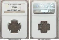 Caracas. Provincial 1/4 Real 1818 XF40 Brown NGC, KM-C2. Royalist coinage issue. 

HID09801242017

© 2020 Heritage Auctions | All Rights Reserved