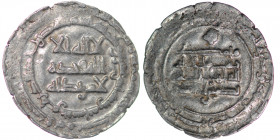 Islamic. Samanid Nasr b. Ahmad. AR Dirham (26mm, 3.83g). Nishapur mint 322 AH. Fine