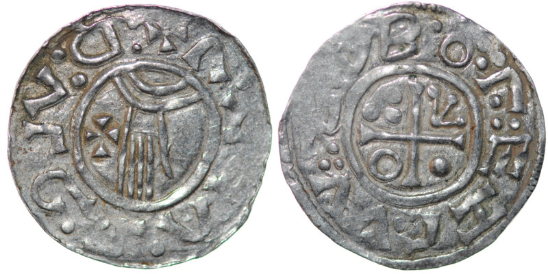 Czechia. Bohemia. Boleslav II 967 - 999. AR Denar (19.5mm, 1.24g). Prague mint. ...