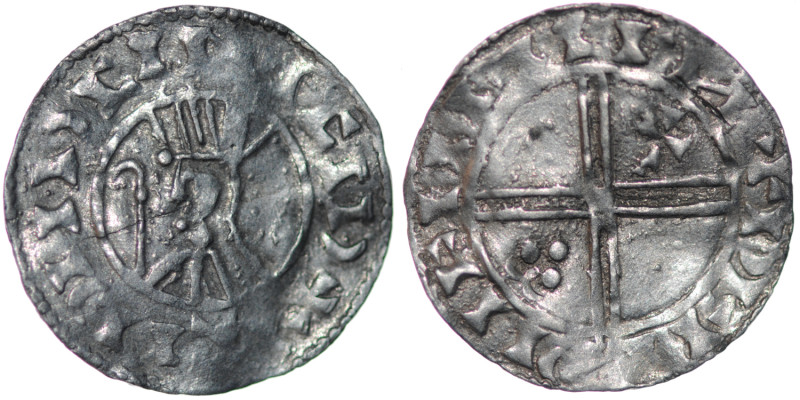 Denmark. Svend Estridsen. 1047-1075. AR penning (16.5mm, 0.58g). West Danish min...
