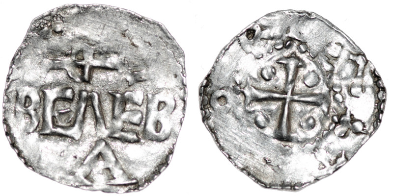 Germany. Archdiocese of Trier. Otto III 983-1002. AR Denar (18mm, 0.90g). Trier ...
