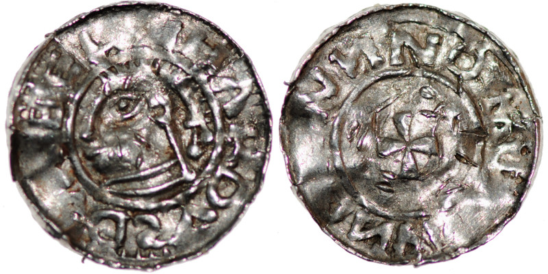 Germany. Duchy of Saxony. Bernhard I 973-1011. AR Denar (19mm, 1.02g). Bardowick...