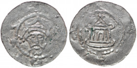 Germany. Stade. Heinrich III 1046-1056 or Adalbert 1043-1066. AR Penny (18.5mm, 0.99g). Struck 1050-1055. Stade mint. [HEINRICO], crowned bust facing ...