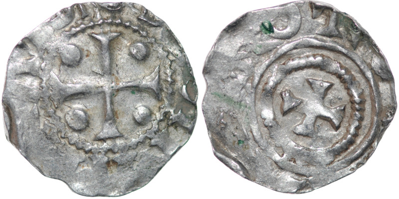 Germany. Saxony. Otto III 983-1002. AR Denar (17mm, 1.15g). Dortmund mint. [ODDO...