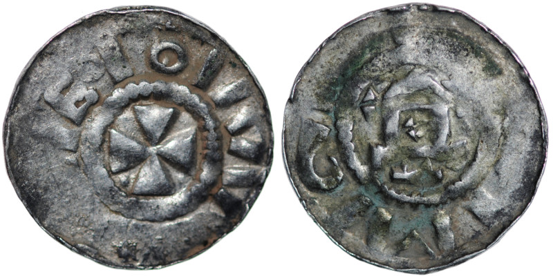 Germany. Archdiocese of Magdeburg. Giselhar 981-1004. AR Denar (18mm, 1.36g). Ma...