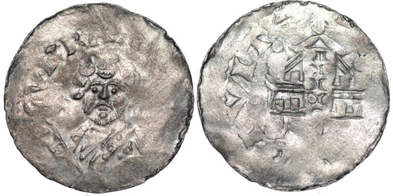 Germany. Diocese of Speyer. Konrad I 1056-1060. AR Denar (18.5mm, 0.91g). Speyer...