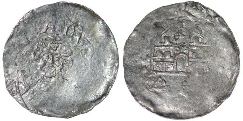 Germany. Diocese of Speyer. Konrad I 1056-1060. AR Denar (20mm, 0.77g). Speyer m...