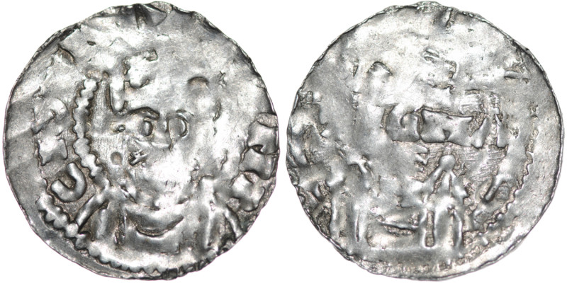 Germany. Swabia. Konrad II 1024-1029. AR Denar (24mm, 1.46g). Strasbourg mint. C...