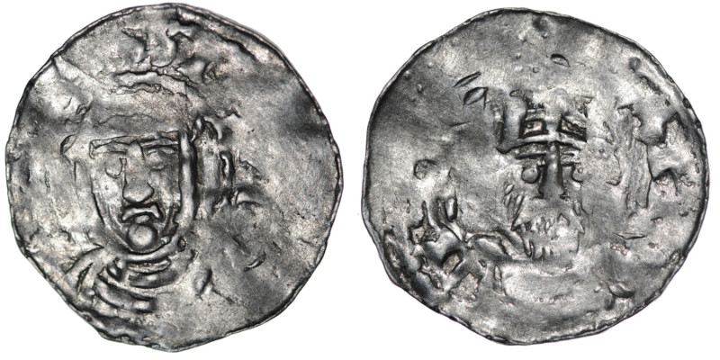 Germany. Swabia. Heinrich III 1039-1056. AR Denar (21mm, 1.31g). Strasbourg mint...